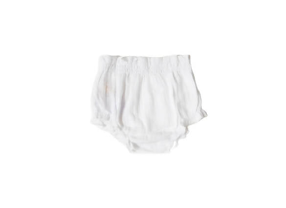 Sunshine Baby Cute Organic Muslin Cotton Bloomers For Babies - White