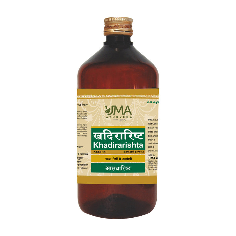 Uma Ayurveda Khadirarishta Syrup - 450 ml