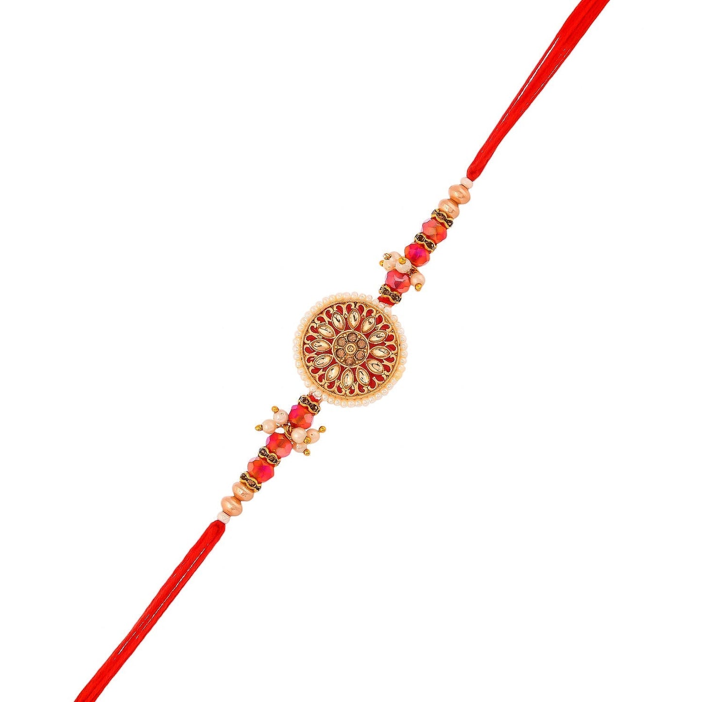 trueBrowns X Voylla Bejewelled And Beaded Men's Thread Rakhi For Brother