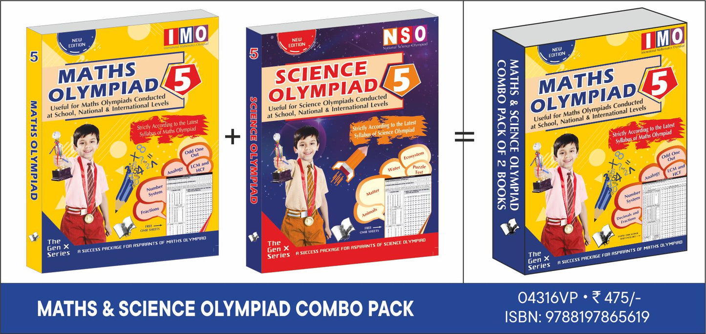 Math+Science Value Pack Class 5 (2 Book Set) by V&S Editorial Board