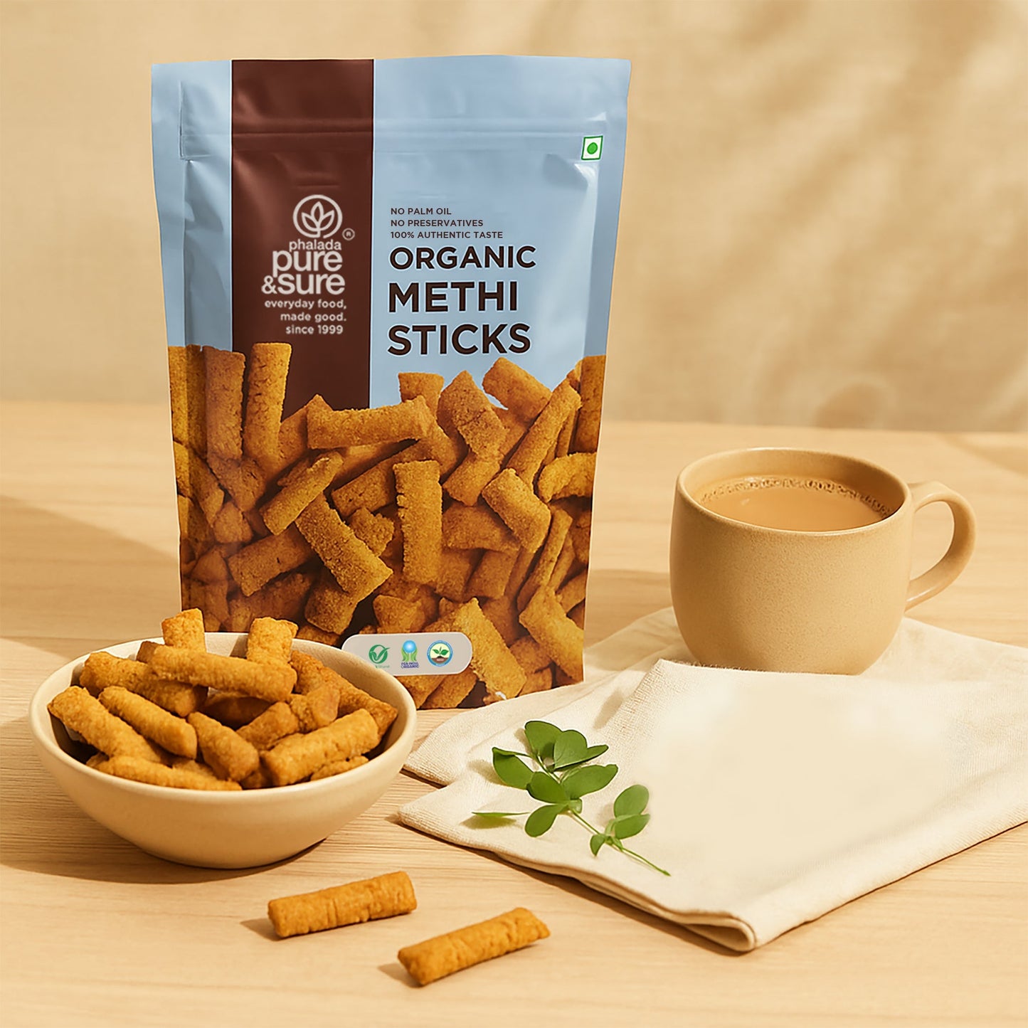 Pure & Sure Organic Methi Sticks