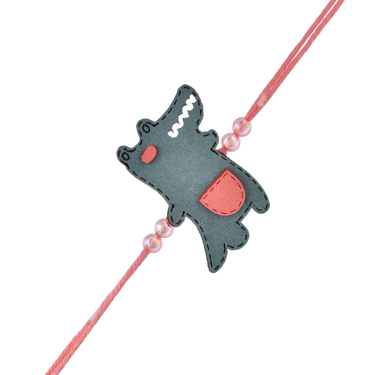 trueBrowns X Voylla Playful Crocodile Colourful Kids Thread Rakhi For Kids