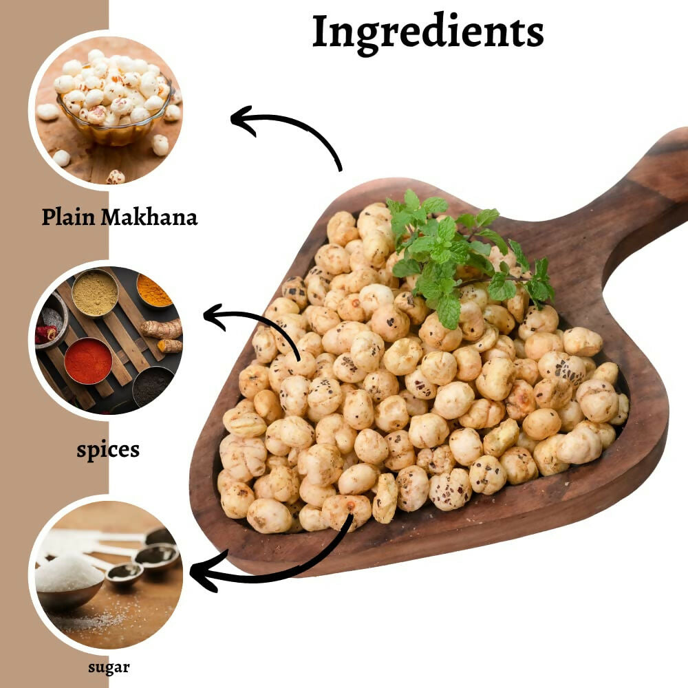 Healthy Master Crispy Makhana – Mint (Pudina) Flavour Roasted Fox Nuts Snack