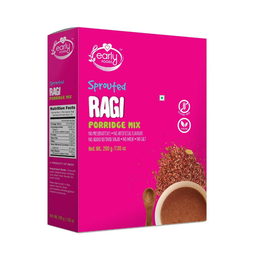 Early Foods Organic Moong & Sprouted Ragi Porridge Mix