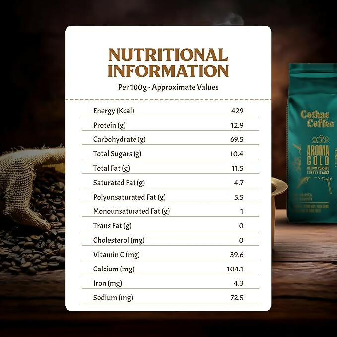 Cothas Coffee Aroma Gold Medium Roasted Coffee Beans