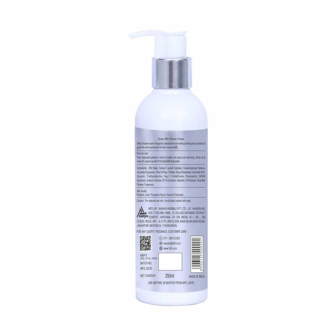 Hi9 Goats Milk Shower Cream
