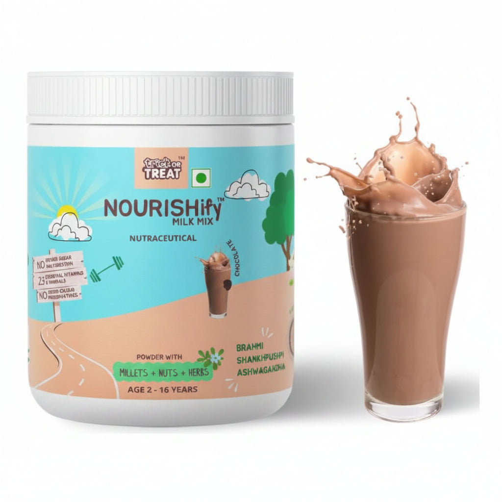 Trick or Treat Better Herbs Nourishify Nutrition Drink Powder (Chocolate) for 2-16 Yrs Children