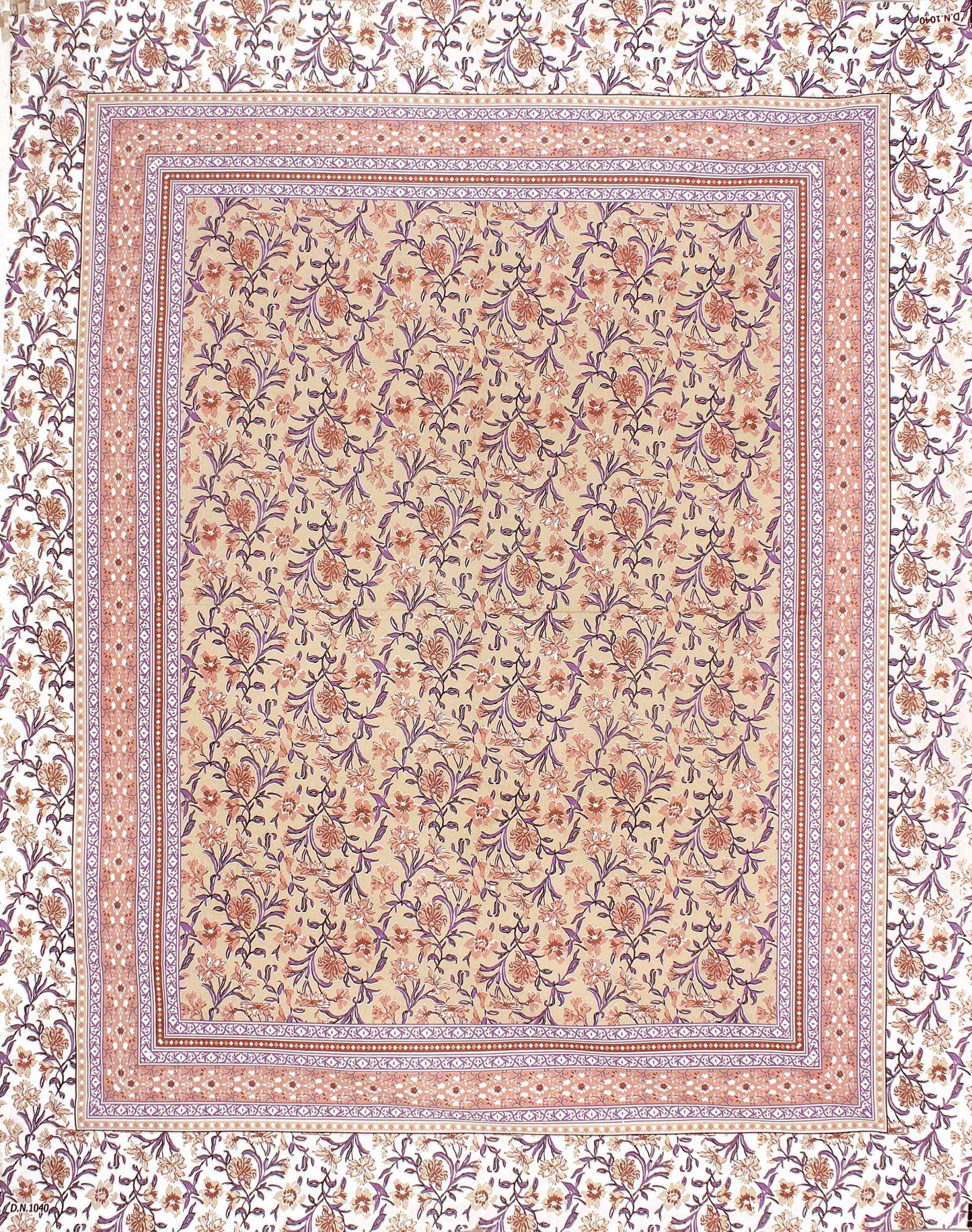 Rudra Bazaar Brown 210 TC Cotton Double King Bedsheet With 2 Pillow Covers