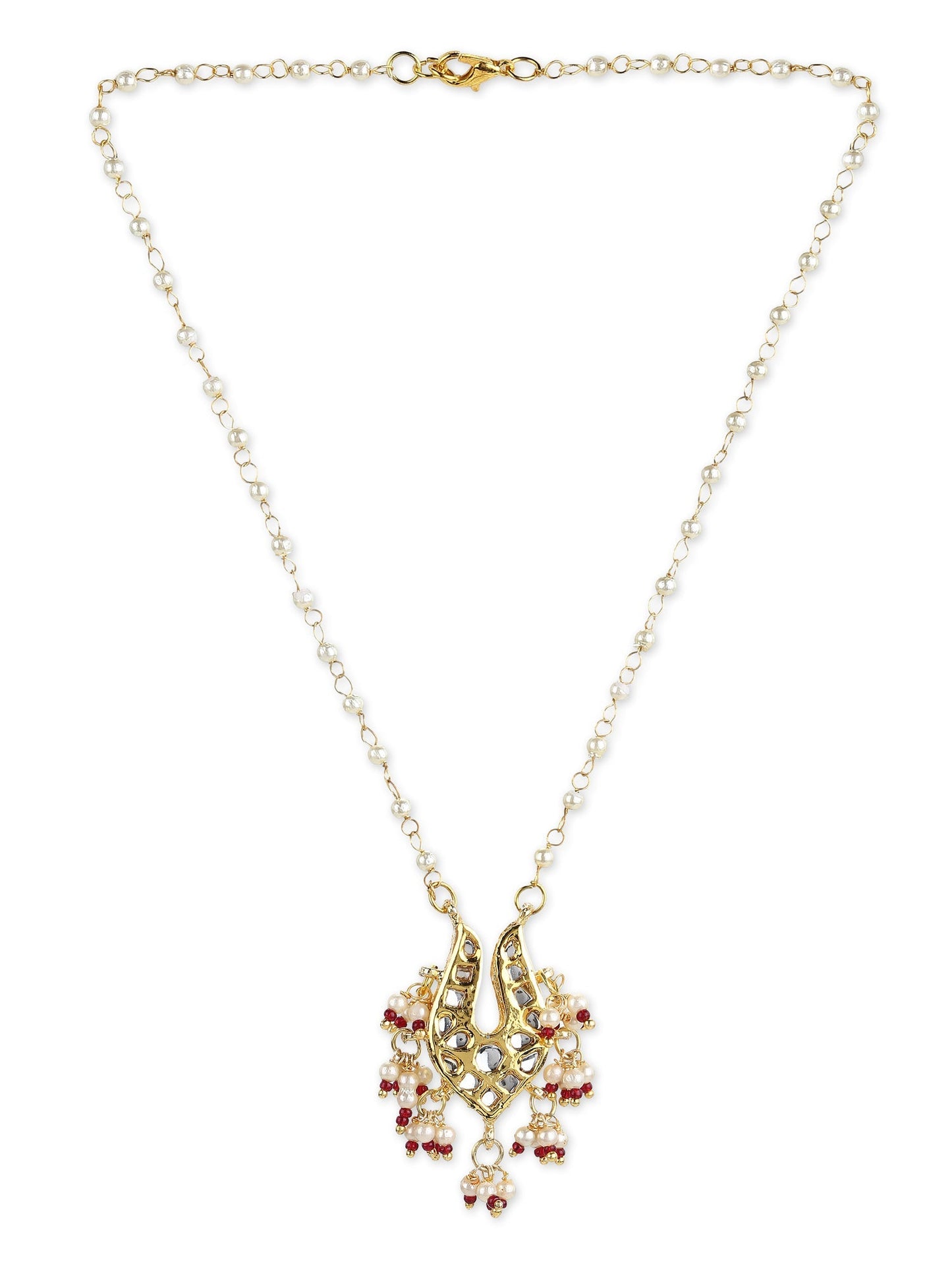 Gold-Polished Brass Necklace - Ruby Raang
