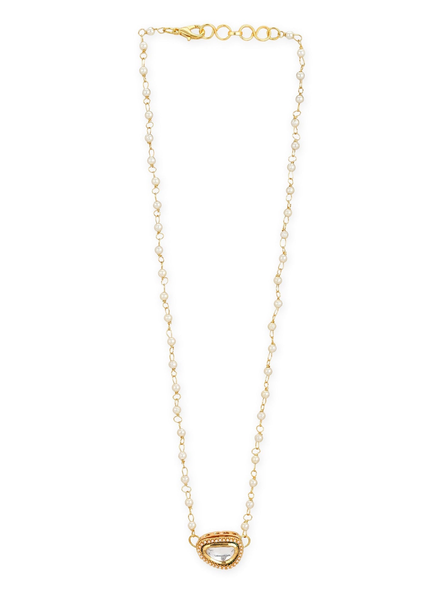 Gold-Polished White Brass Chain - Ruby Raang
