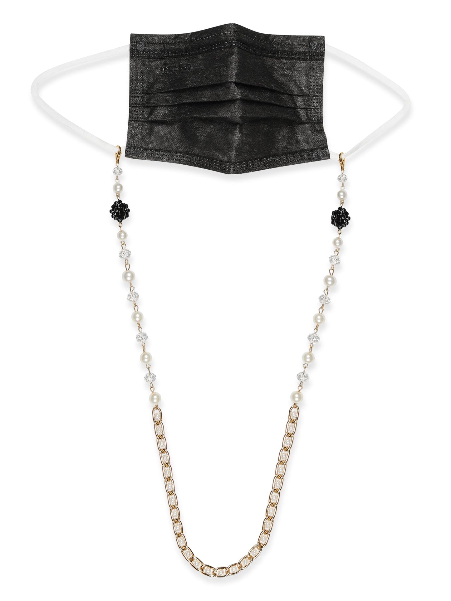 Beaded Embellished Mask Chain - Ruby Raang