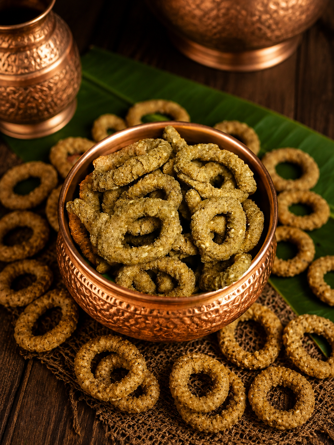 Tenali Ruchulu Ragi Chegodilu (Finger Millet Rings)