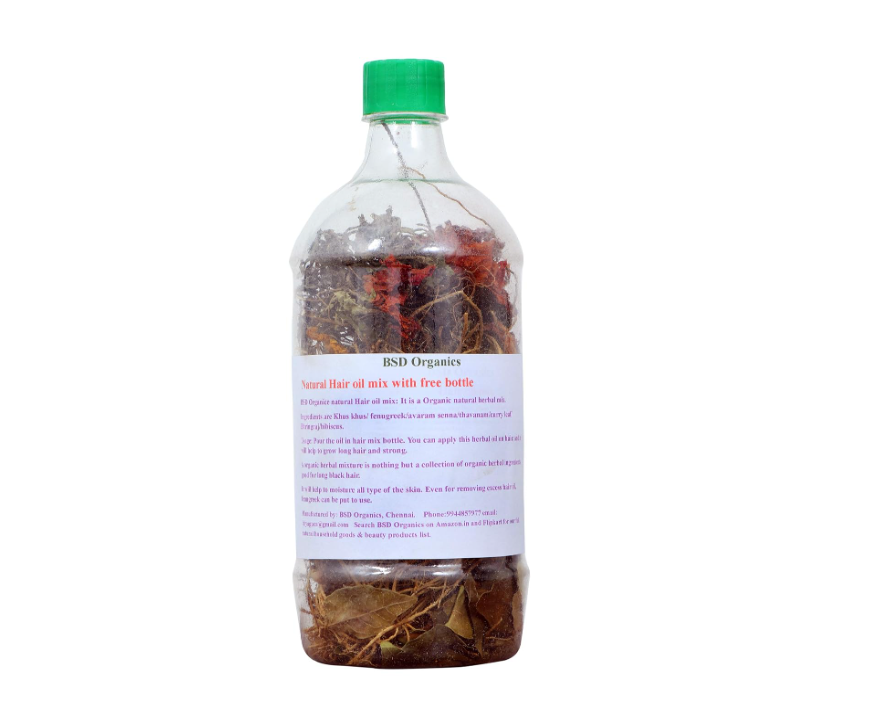 BSD Organics Natural Hair oil mix - 100 ml