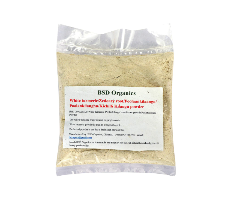 BSD Organics White turmeric/Zedoary Root Powder - 200 gms