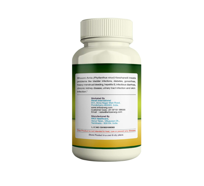 Erbzenerg Bhoomi Amla Kilanelli - 60 Capsules