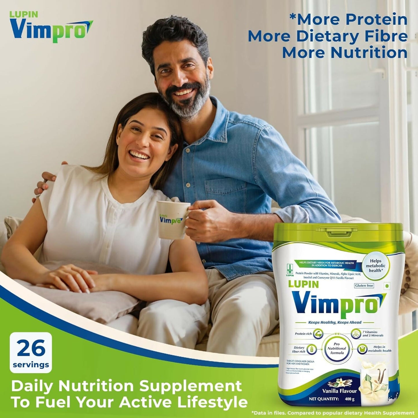 Lupin Vimpro Nutritional Vanilla Protein Powder