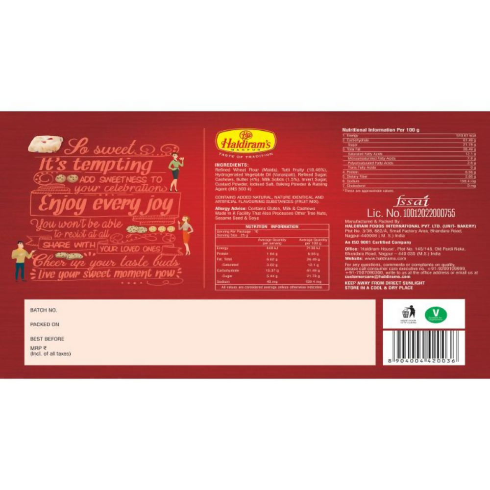 Haldiram's Fruit Cookies