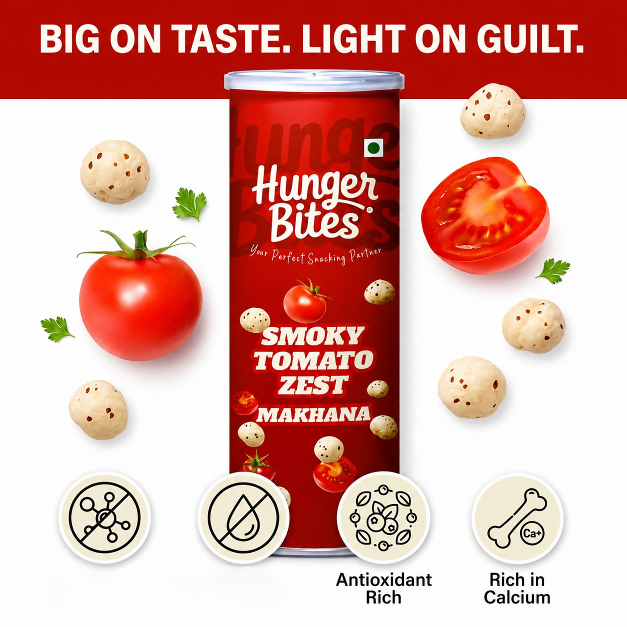 Hunger Bites Smoky Tomato Zest Makhana