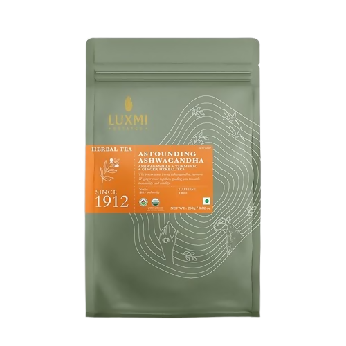 Luxmi Estates Astounding Ashwagandha – Certified Organic Herbal Infusion
