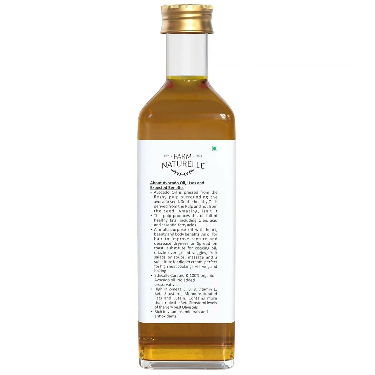 Farm Naturelle 100% Pure Extra Virgin Avocado Oil