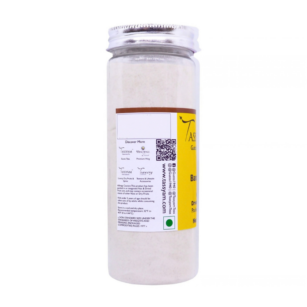 Tassyam Organics Banana Powder Bottle - Vegan & Natural