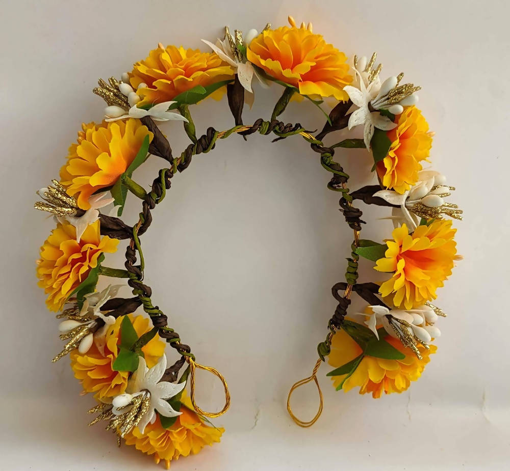 Yellow Bridal Flower Hair Accessories