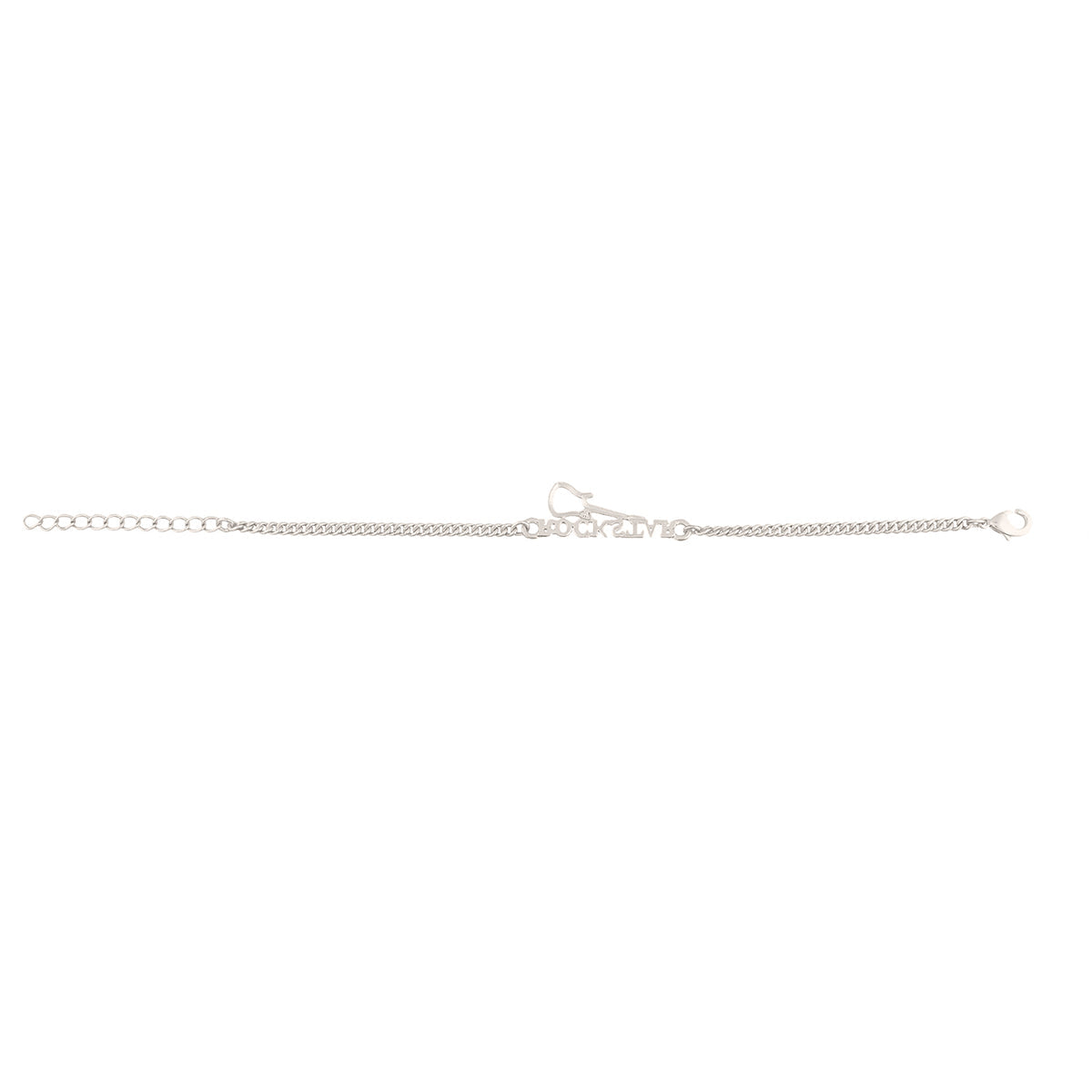 trueBrowns Stylish ROCKSTAR Silver Tone Bracelet Rakhi