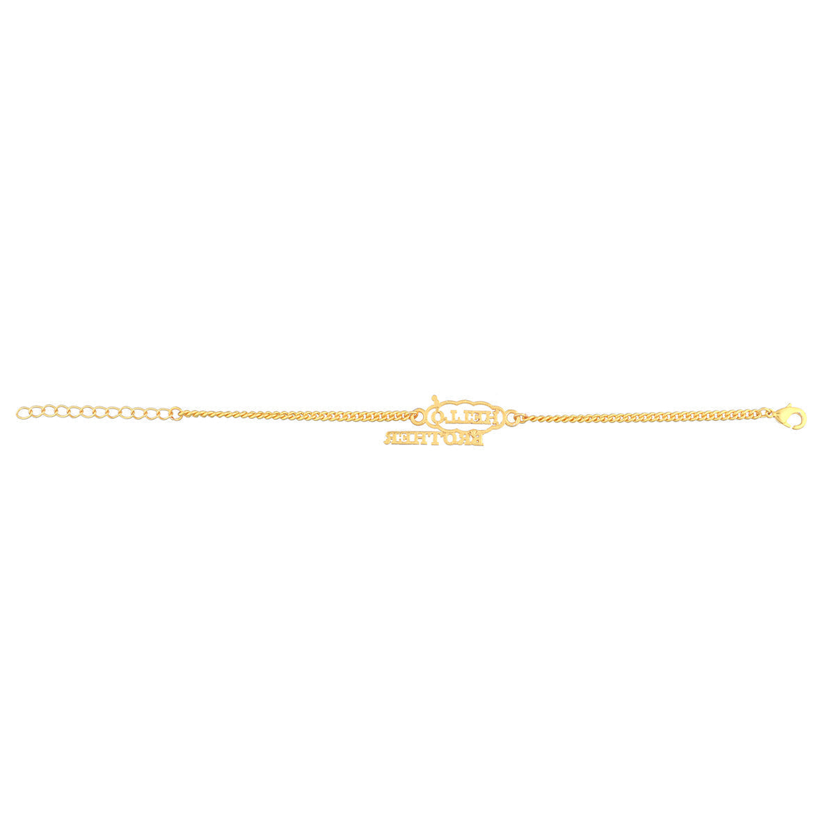 trueBrowns X Voylla Hello Brother Gold-Polished Stylish Bracelet Rakhi