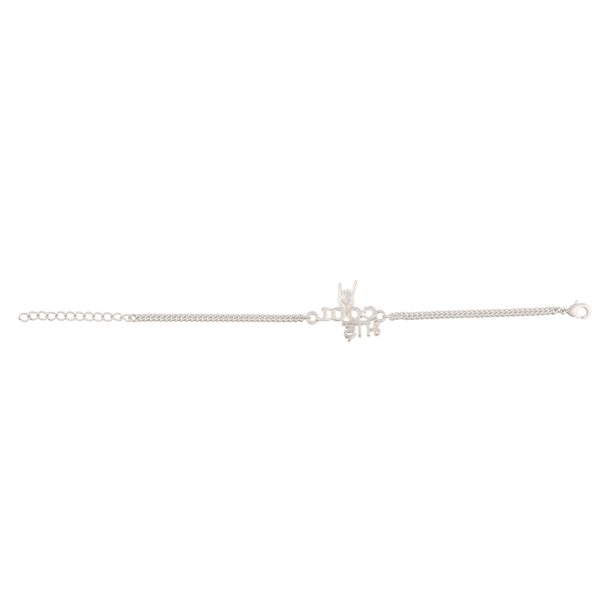 trueBrowns Cool Bhai Silver Tone Rakhi