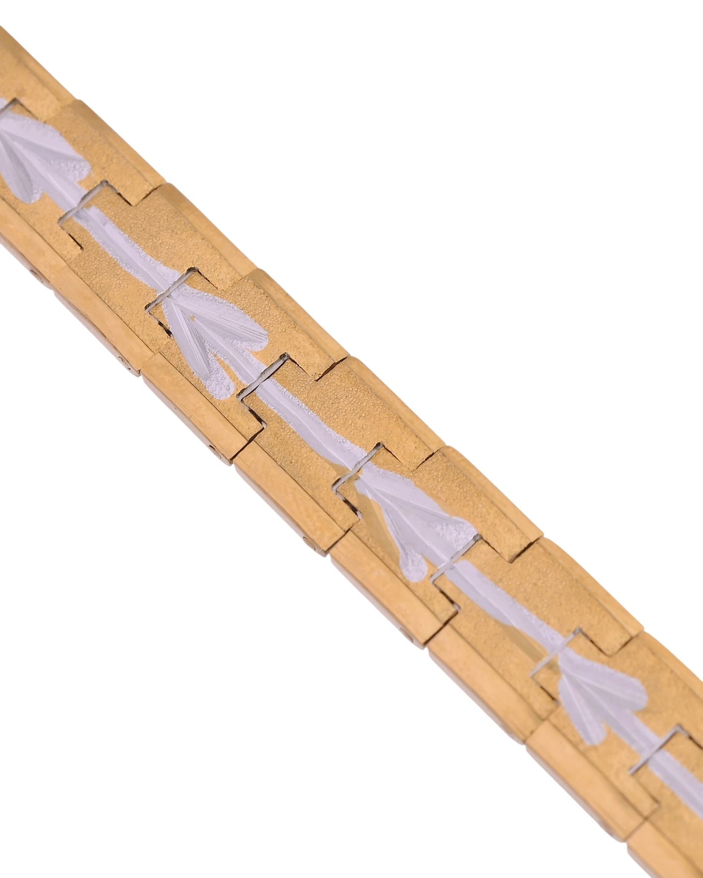 VOJ Textured Double Toned Men's Bracelet