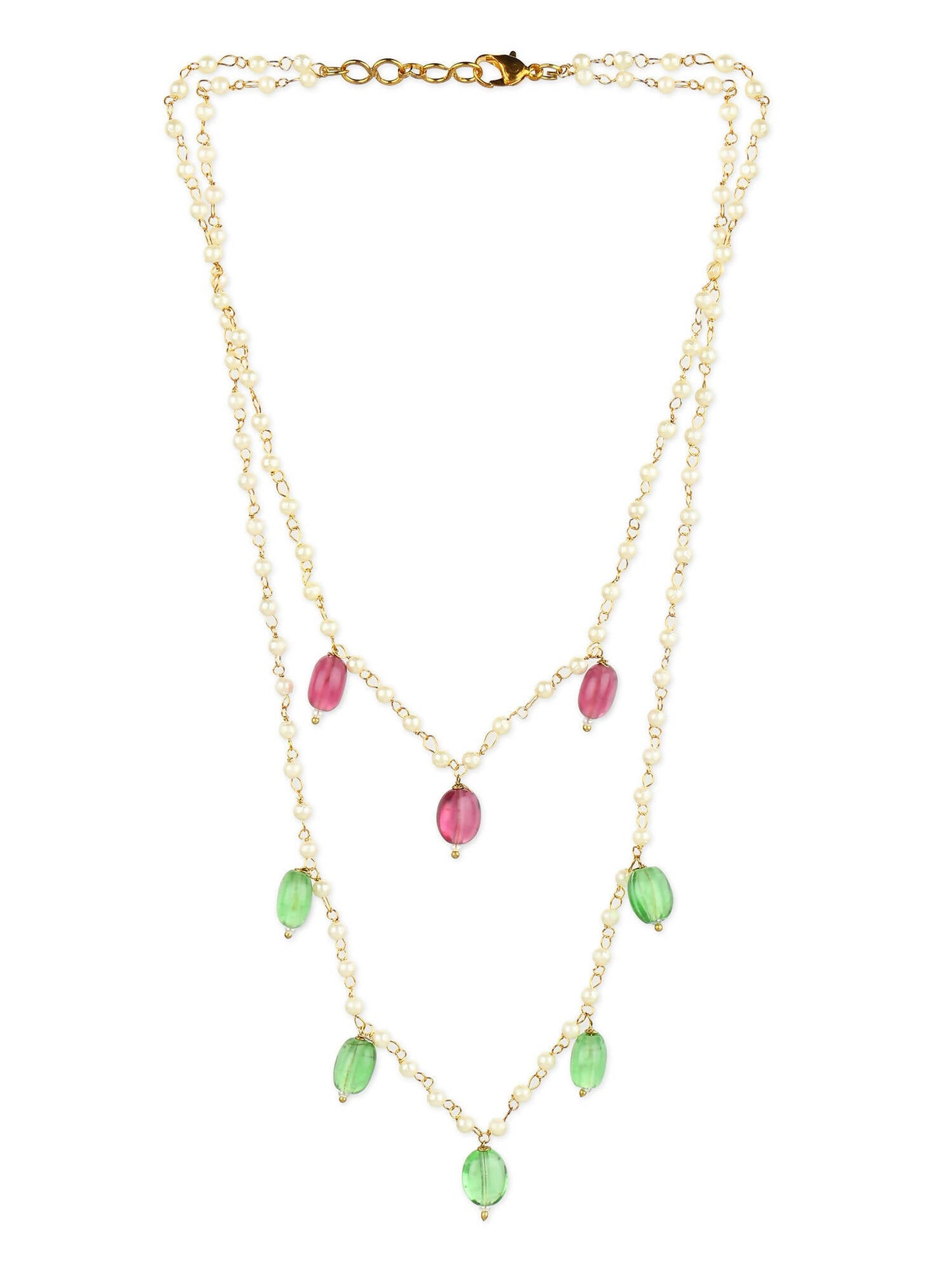 Women's Gold-Polished Necklace - Ruby Raang