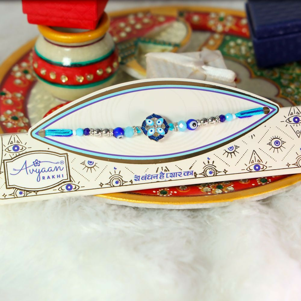 Indianvibez Evil Eye Pendant Rakhi