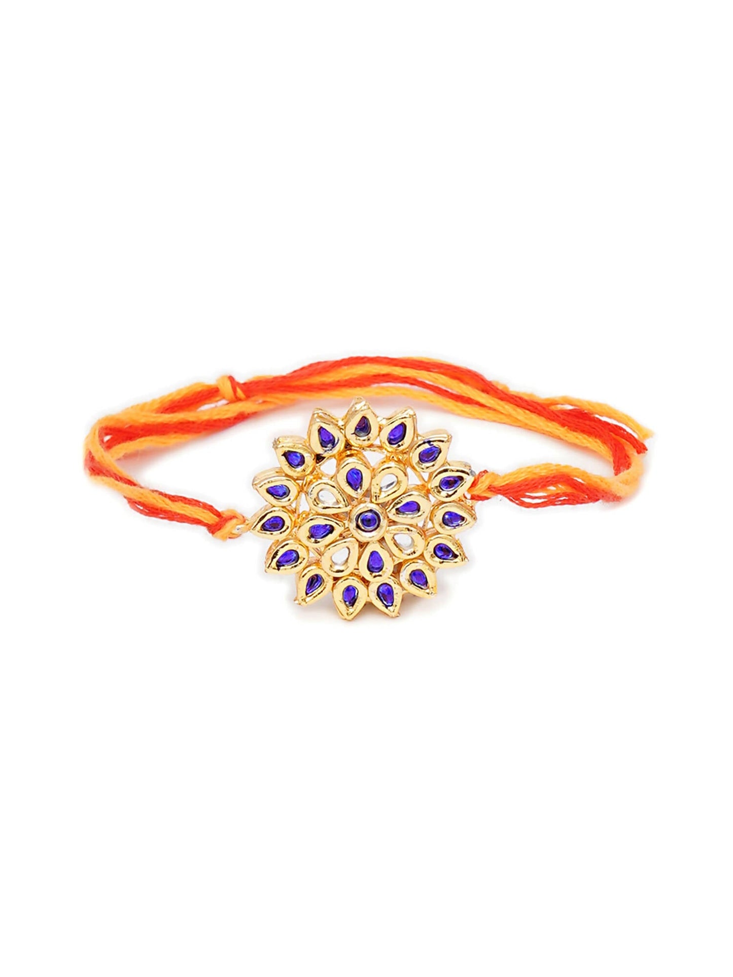 Designer kundan Rakhi - Ruby Raang