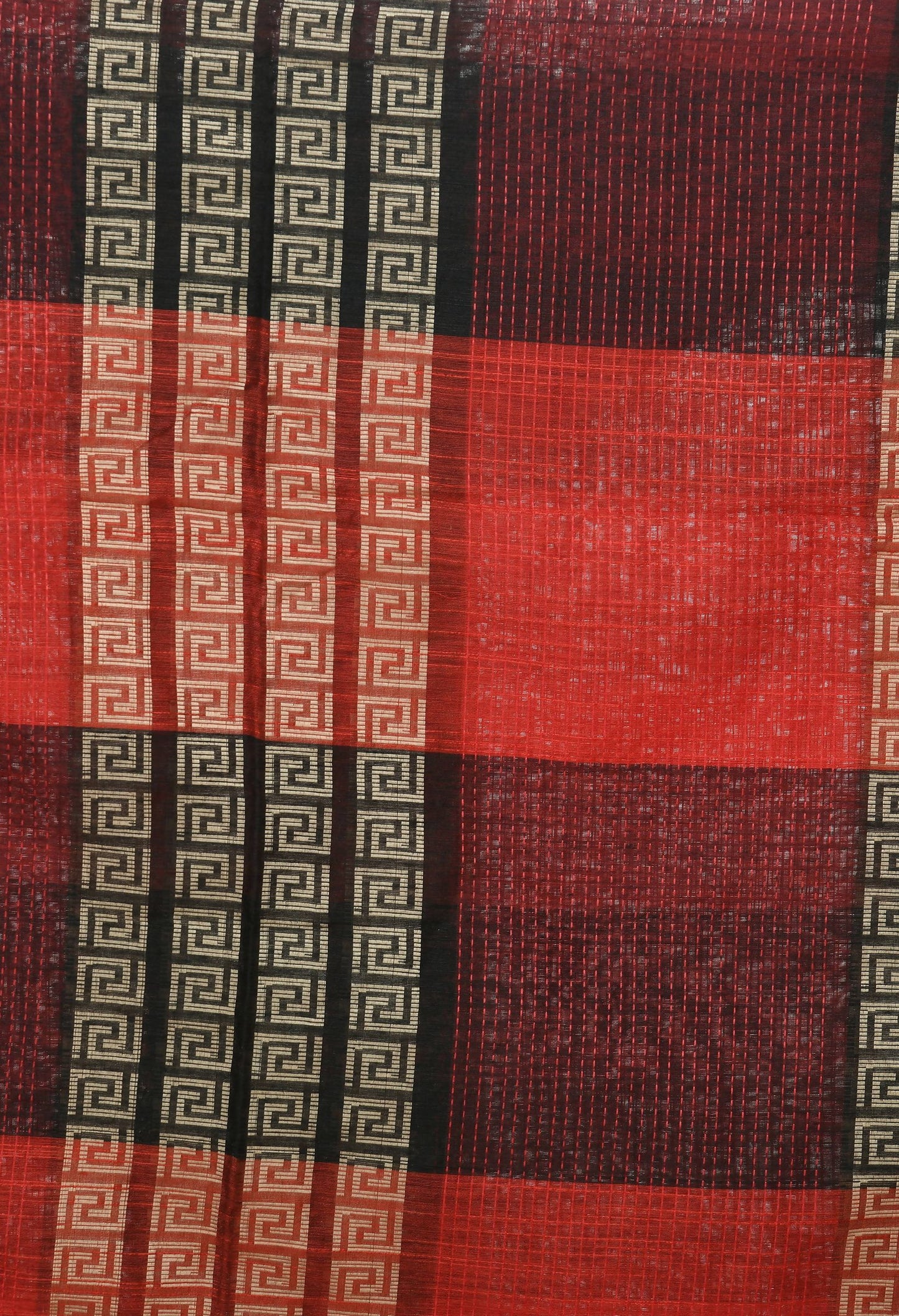 Mominos Fashion Moeza Handloom Cotton Red Tone Dupatta