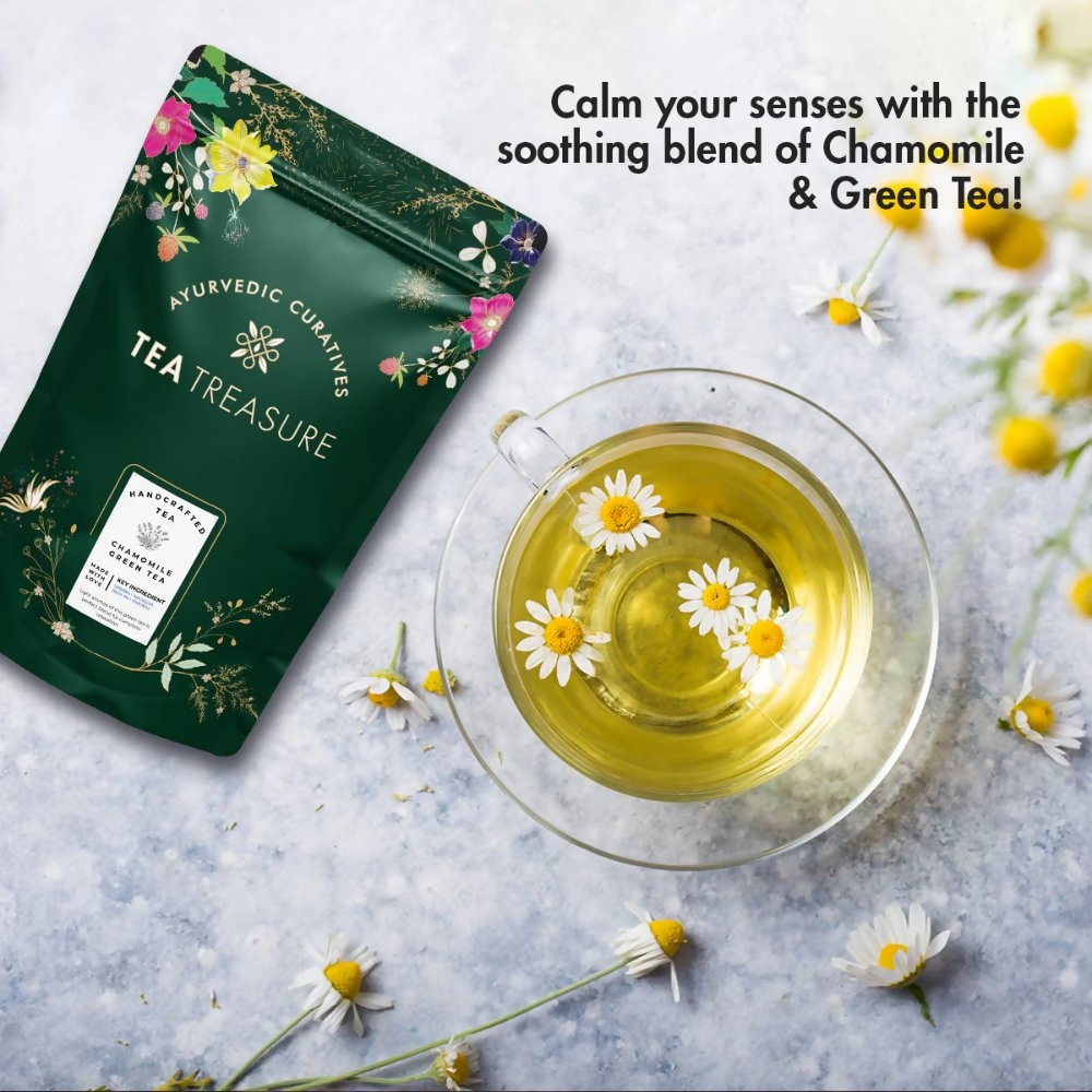 Tea Treasure Chamomile Loose Leaf Green Tea