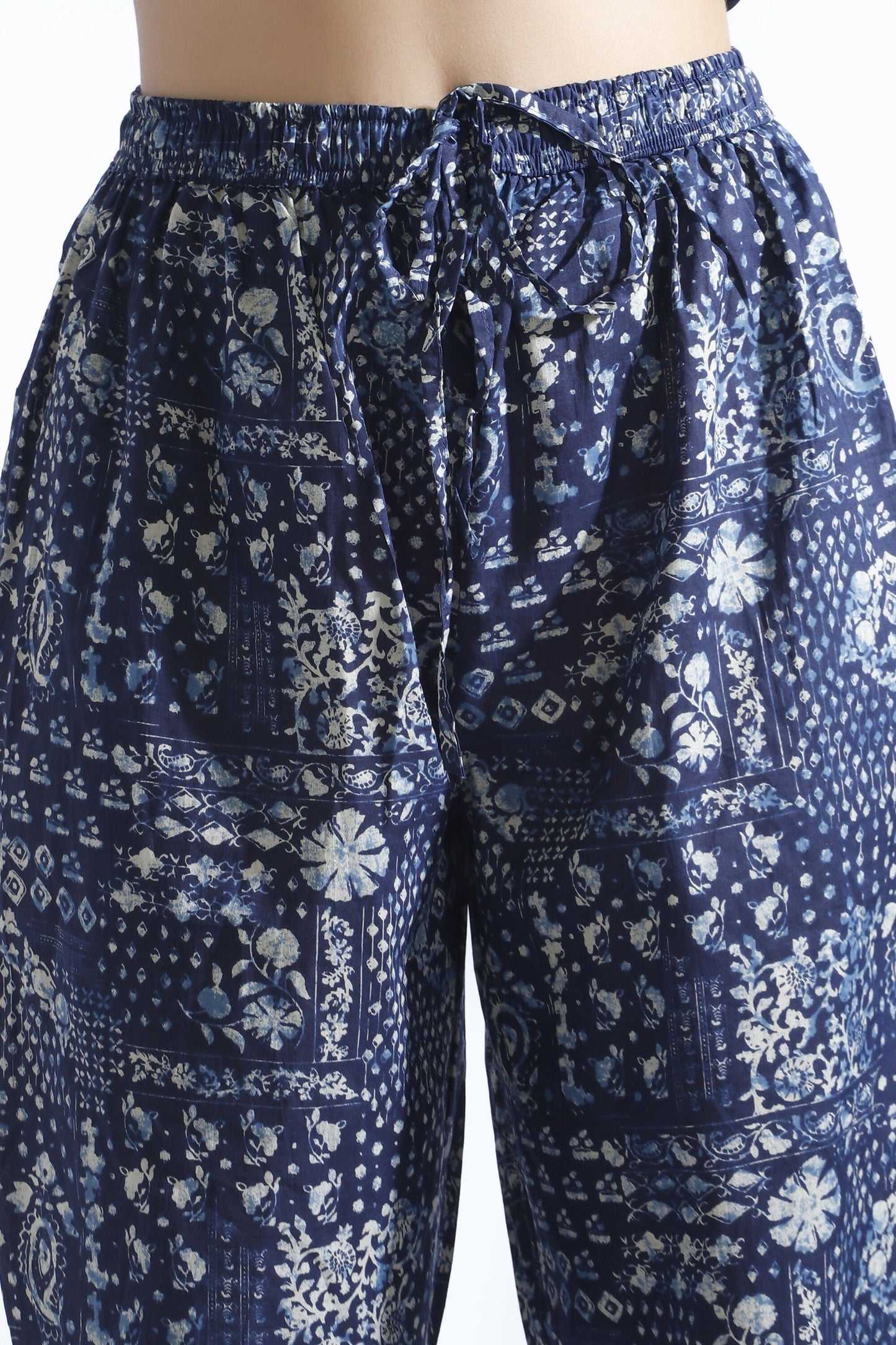 Breathables Abstract Cotton Co-Ord Set – Blue
