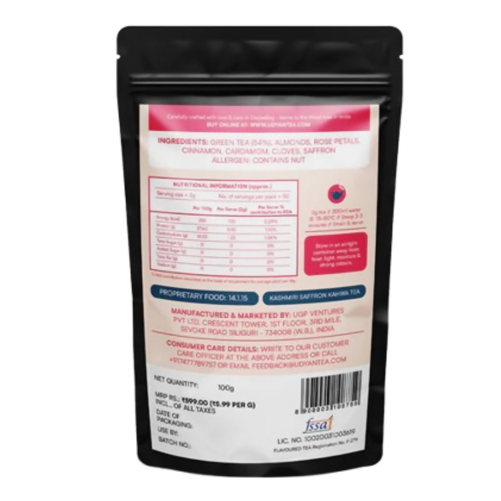 Udyan Tea Kashmiri Saffron Kahwa Green Tea