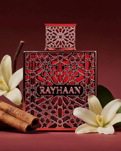 RAYHAAN Crimson Eau de Parfum Spray for Unisex –Luxury Arabian Perfume, Long Lasting EDP Fragrance, Premium Designer Red Bottle Scent, Rich Oriental Aroma for Men & Women