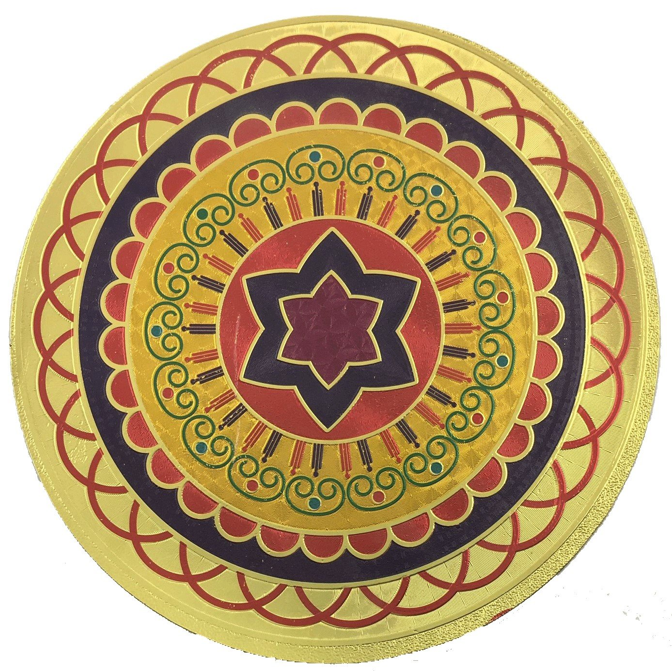 Stickerbazaar Micro Golden Embossing Rangoli Stickers