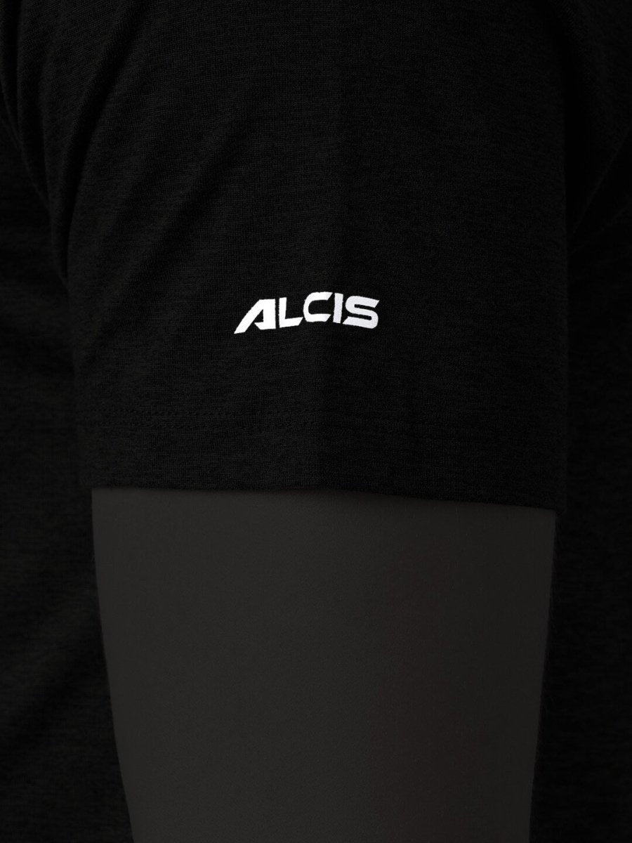 Alcis Typography Printed Dry Tech Slim Fit T-shirt