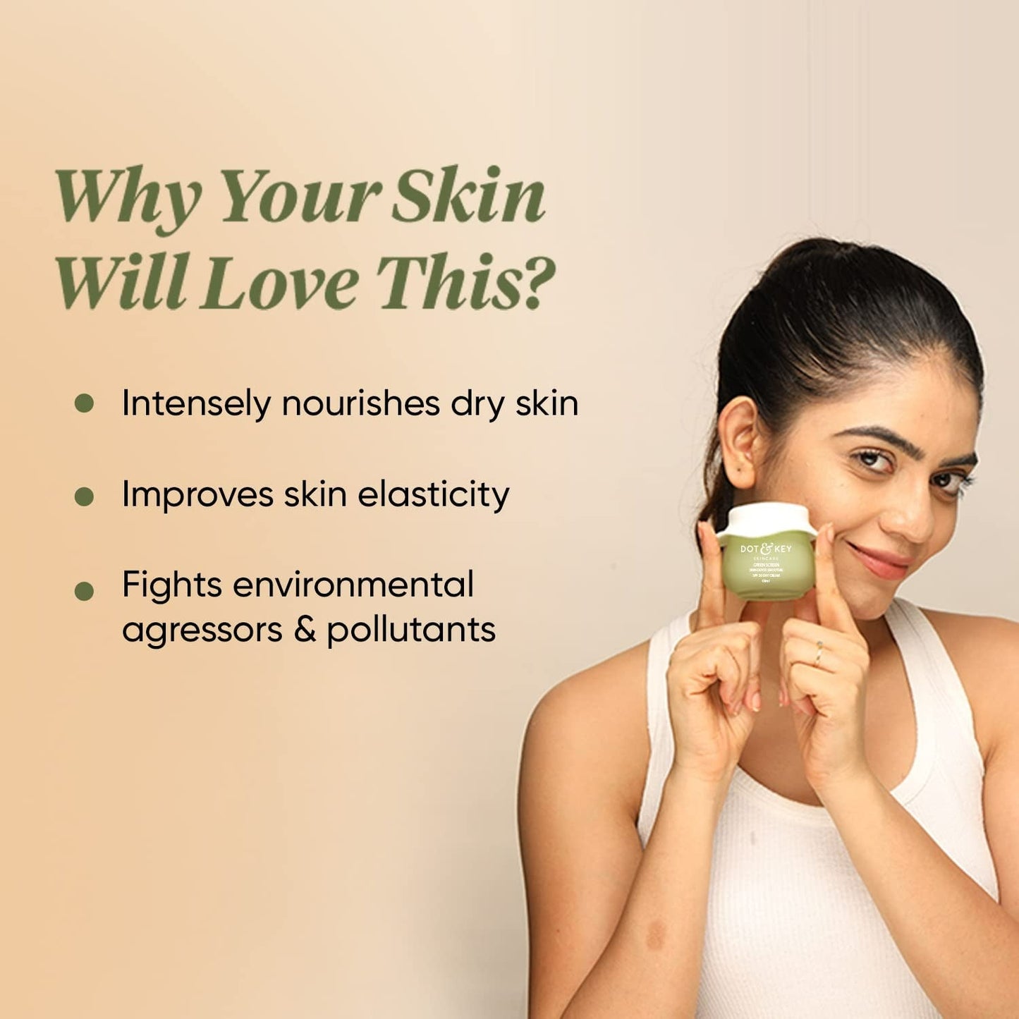Dot & Key Green Screen Skin Detox Smoothie SPF 20 Day Cream