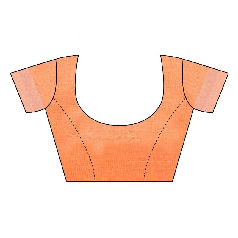 Vamika Orange Chanderi Designer Saree (DIYA ORANGE)