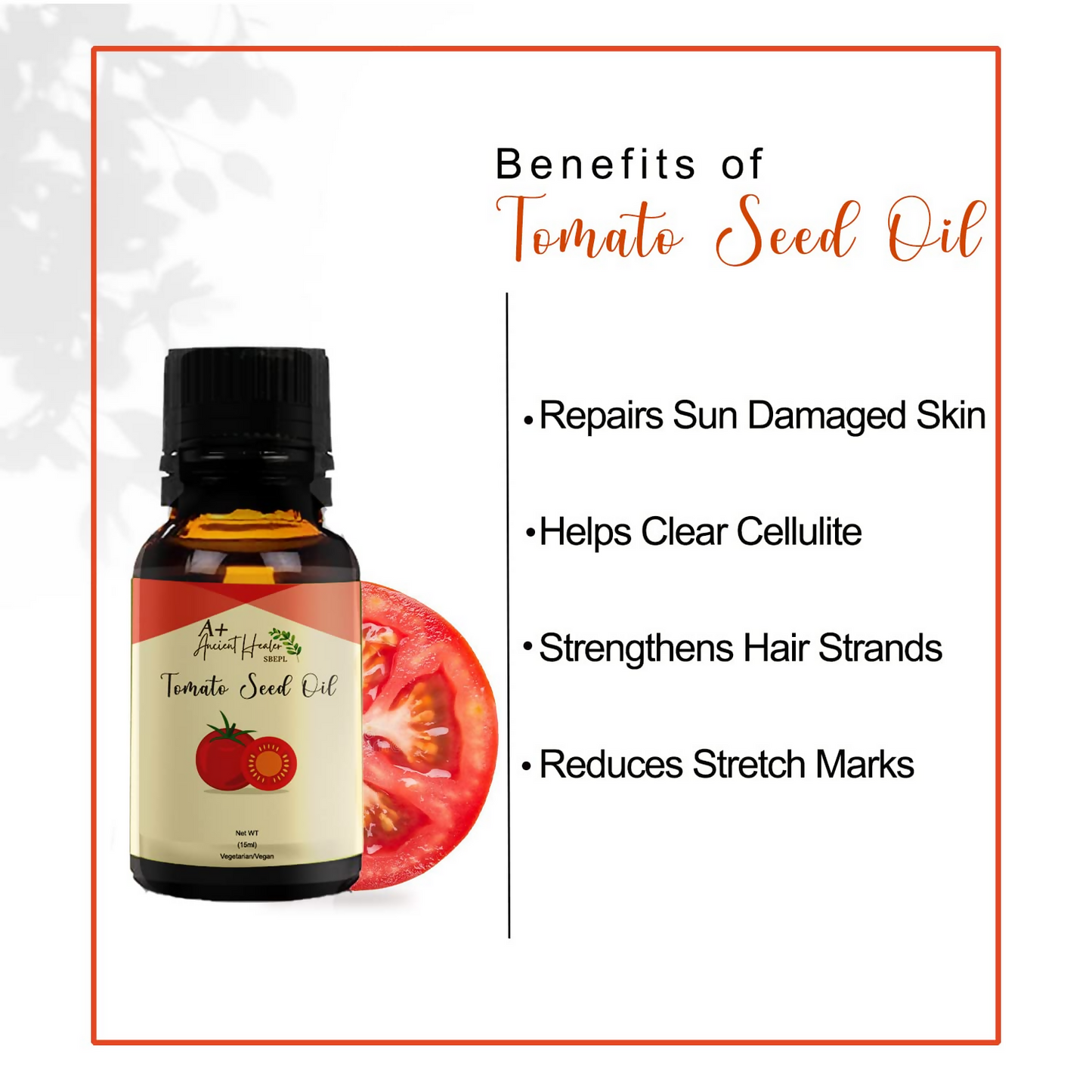 Ancient Healer Tomato Seed Cold Pressed Carrier Oil