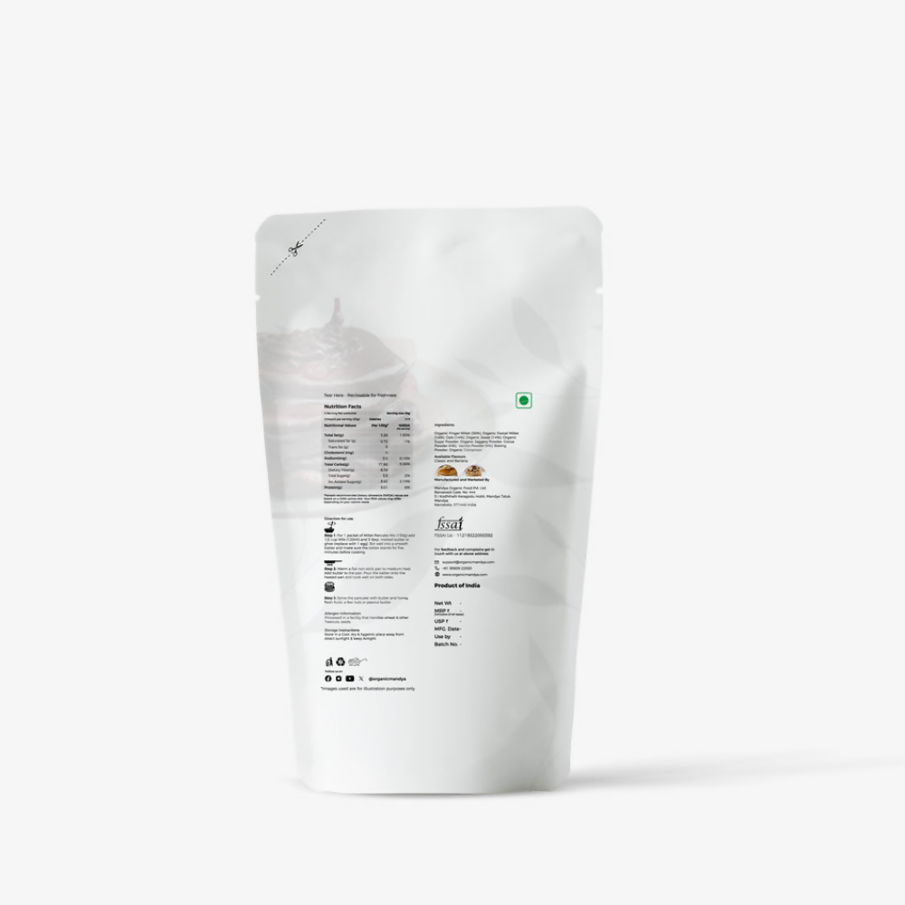 Organic Mandya Millet Chocolate Pancake Mix