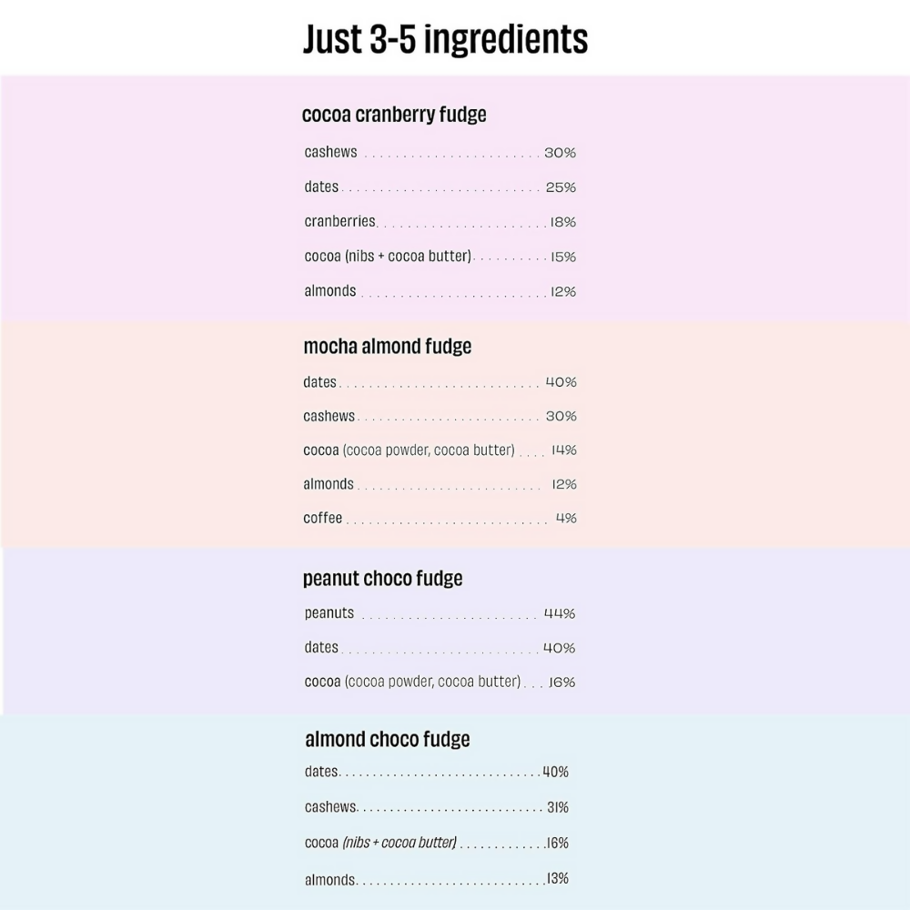 The Whole Truth Energy Bars - Fudge All