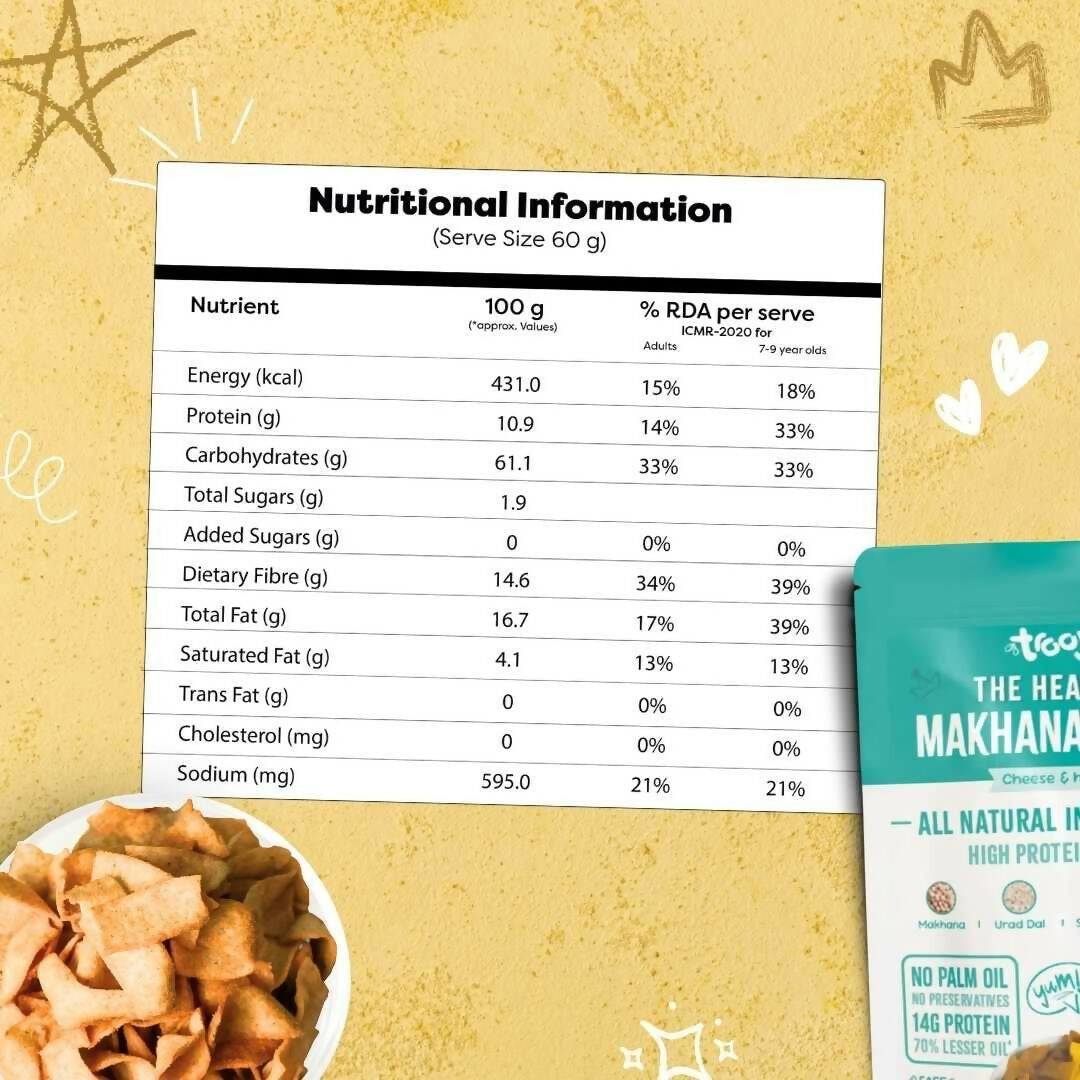 Troovy Makhana Chips Tasty & High Protein Snacks
