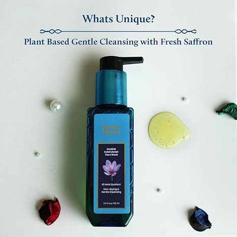 Blue Nectar Kumkumadi Brightening Face Wash with Saffron for Women & Men