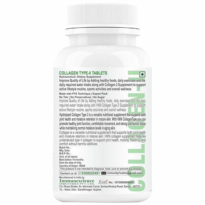 HXN Collagen Type 2 Supplement - 60 Tablets