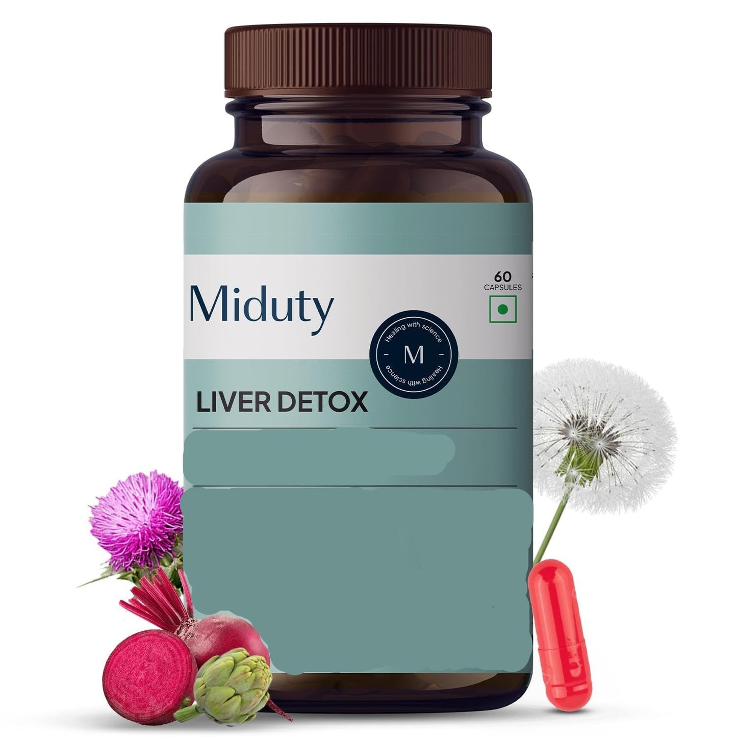 Miduty By Palak Notes Liver Detox Capsules - 60 Caps