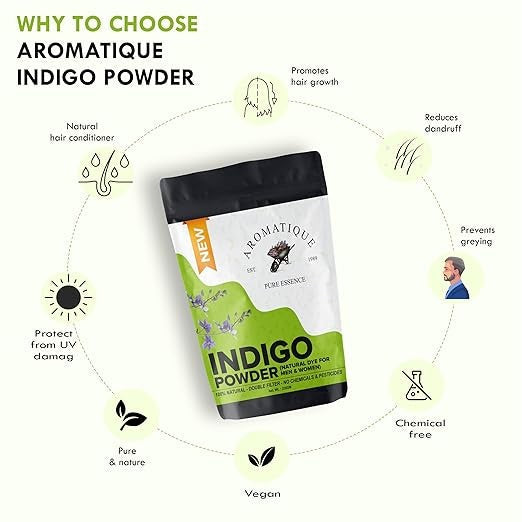Aromatique Henna and Indigo Powder - 200 gms